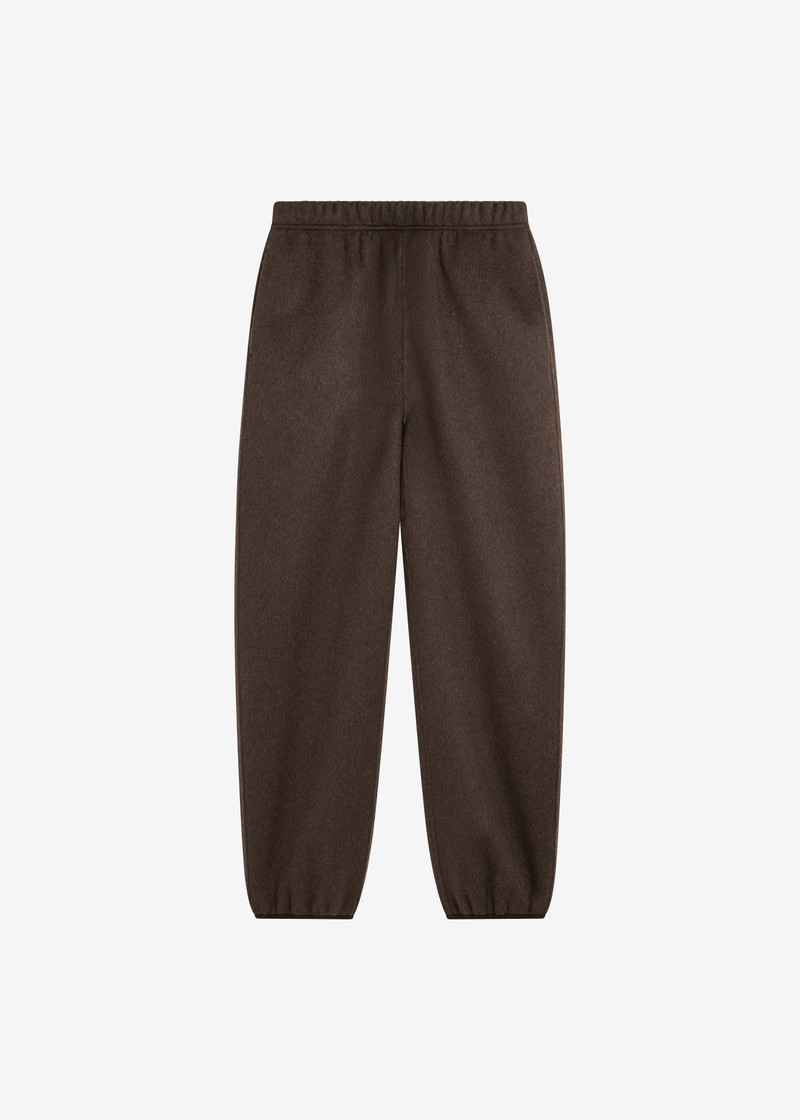 Delancey Wool Joggers - Brown Melange 1