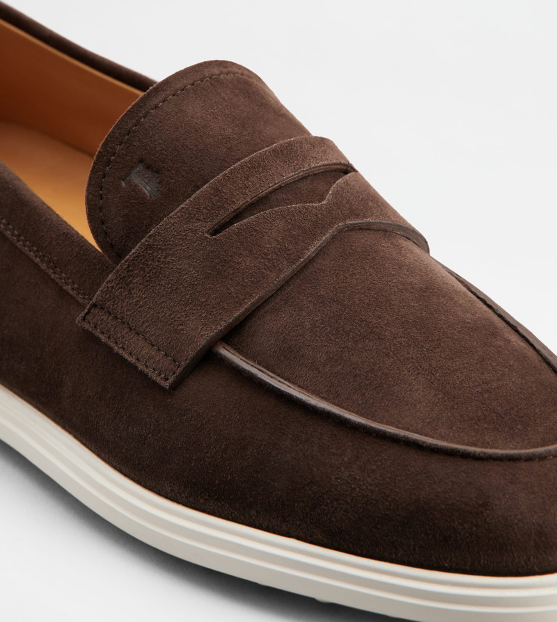 LOAFERS IN SUEDE - BROWN 5