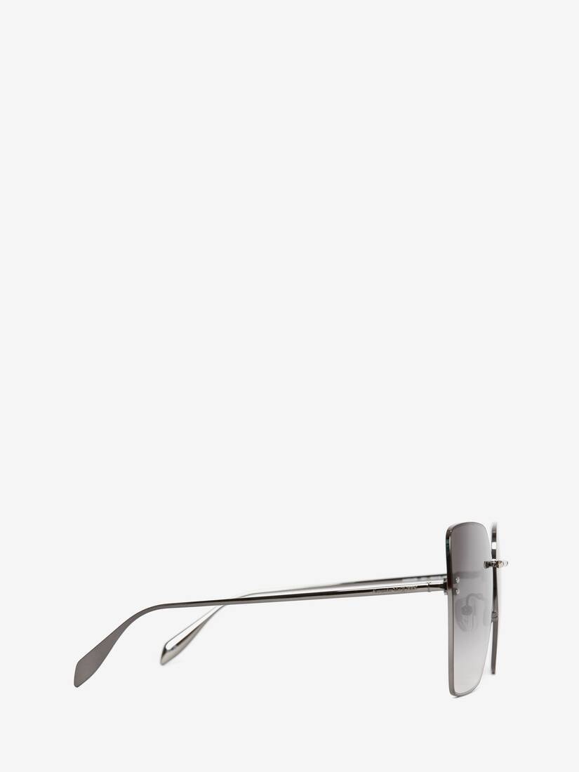 Piercing Bridge Sunglasses in Ruthenium - 3