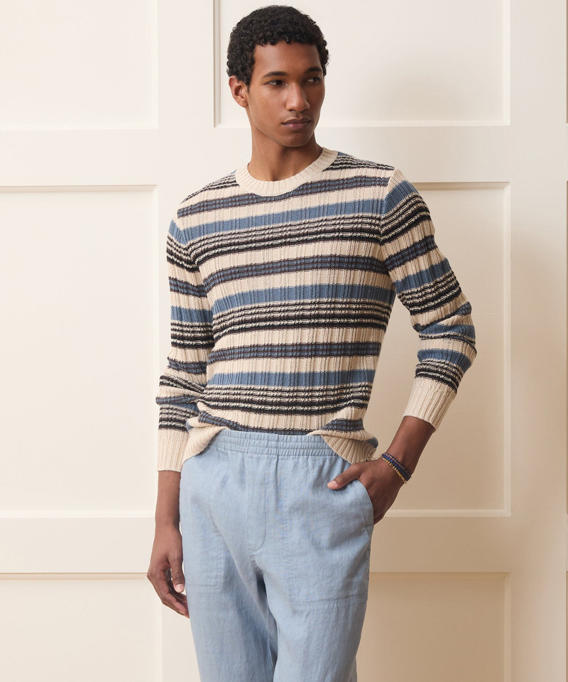 TODD SNYDER Linen Crewneck Sweater outlook