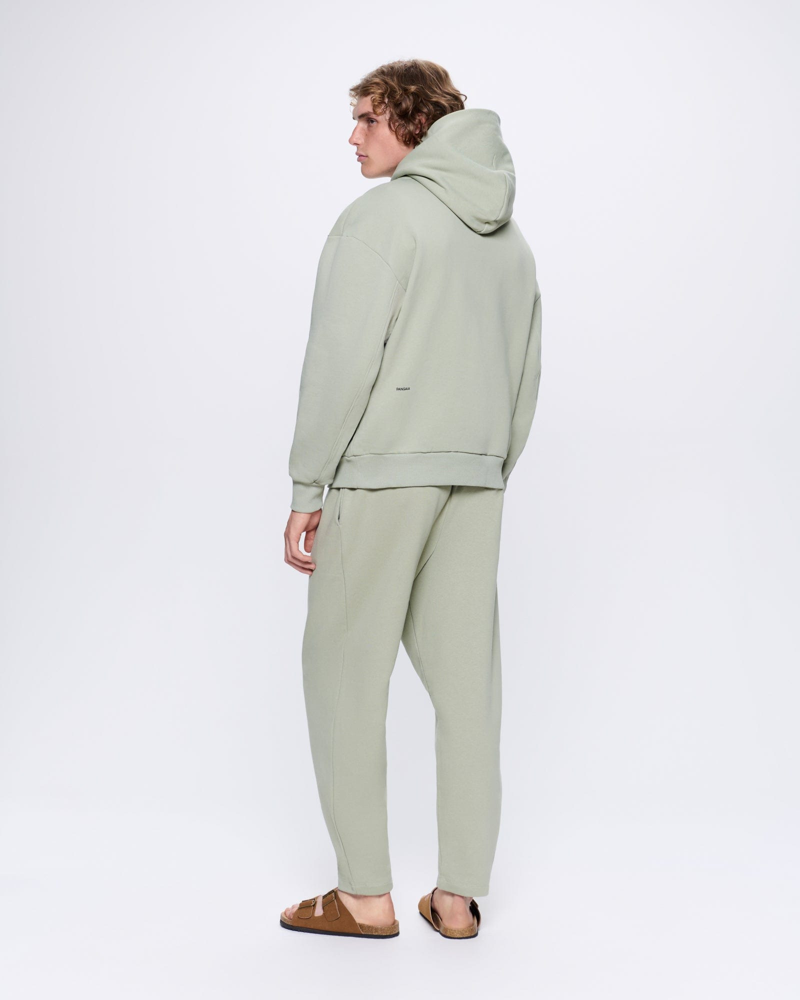 Mens DNA Barrel-Leg Track Pants - Moss Green - 5
