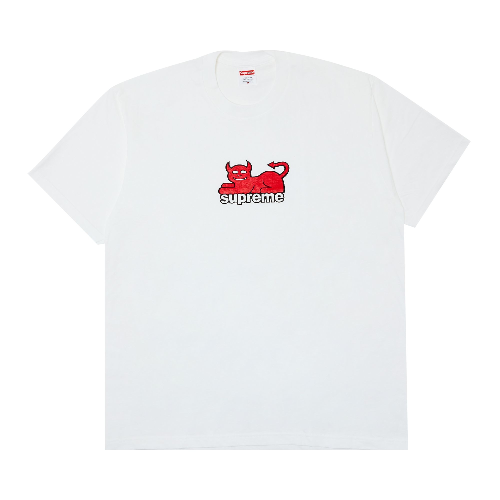 Supreme x Toy Machine Devil Cat Tee 'White' - 1