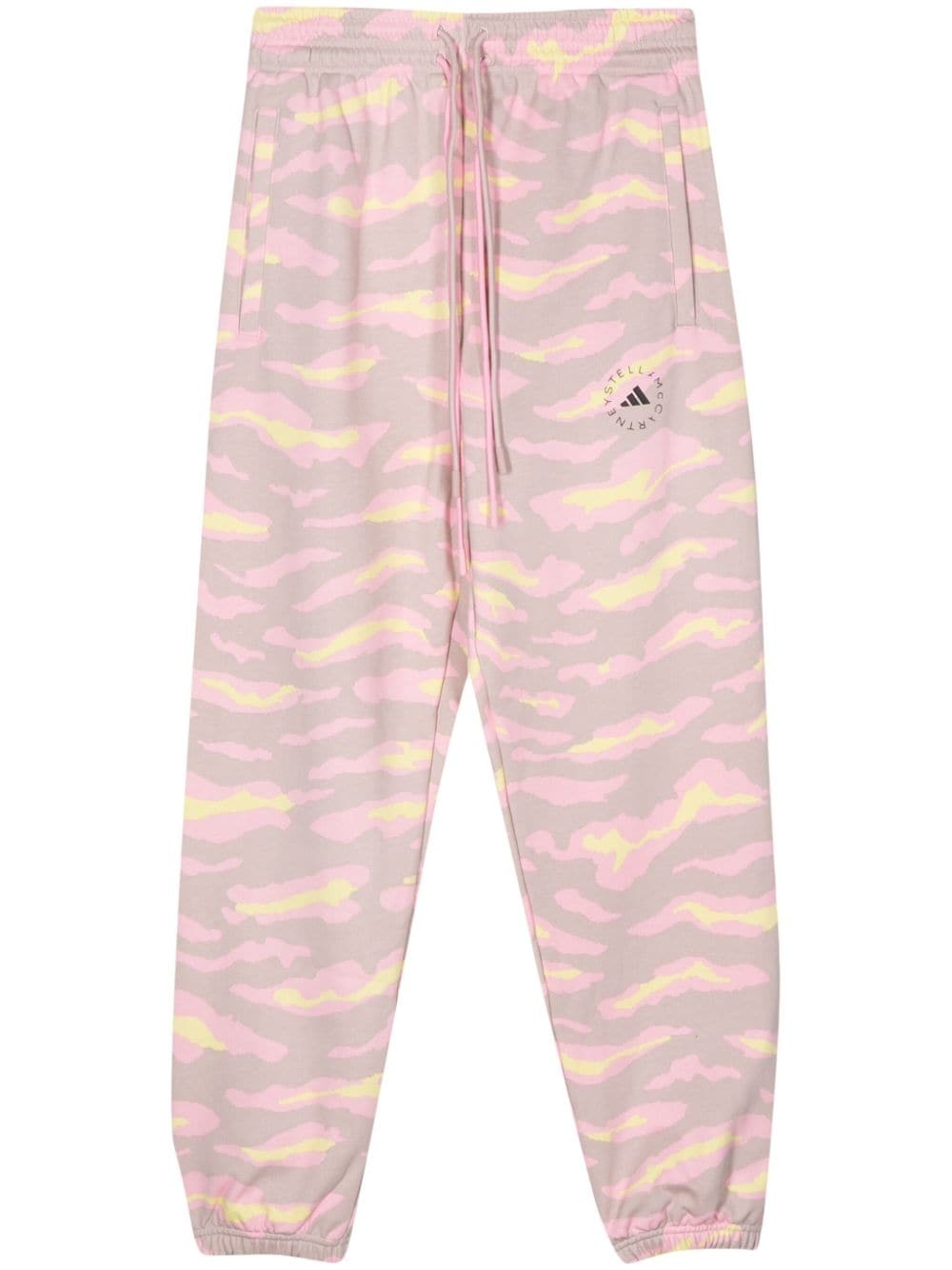 camouflage-pattern logo-print track pants - 1