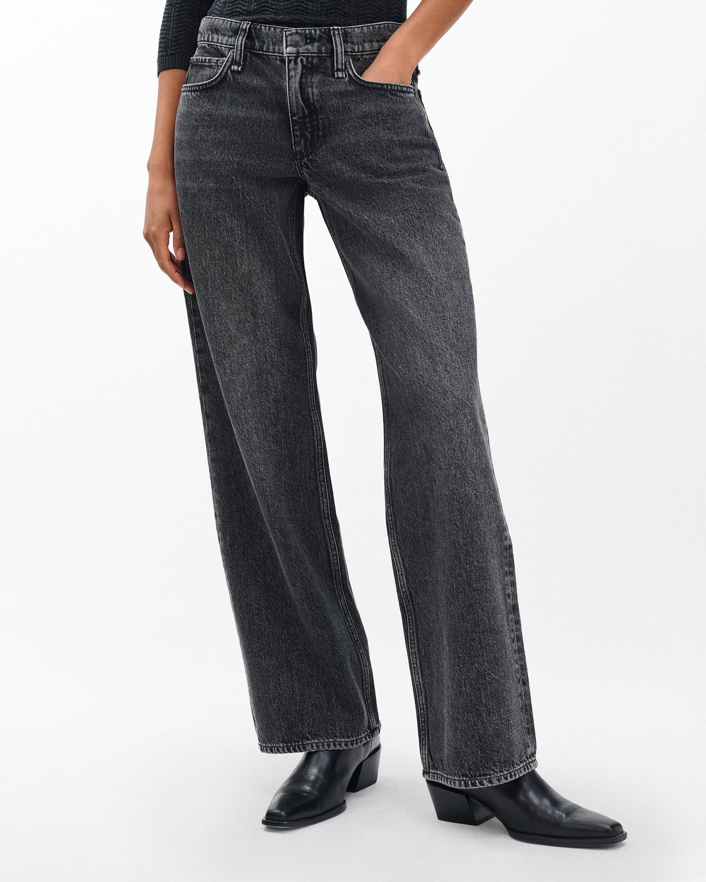 Saige Relaxed Straight Jeans
Lightweight Rigid in Charcoal - 4