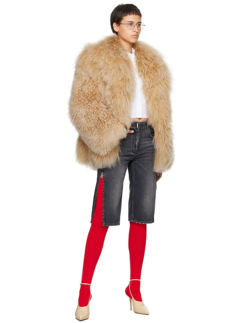 Givenchy Gray Distressed Denim Shorts outlook