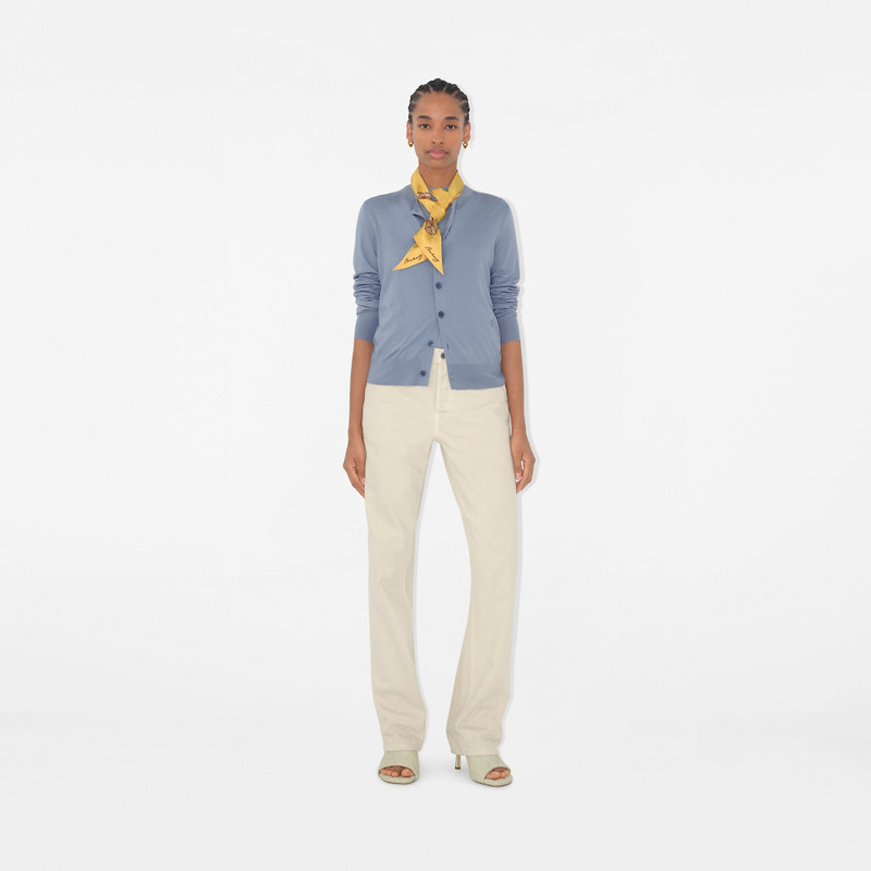 Burberry Skinny Poppy Silk Scarf outlook