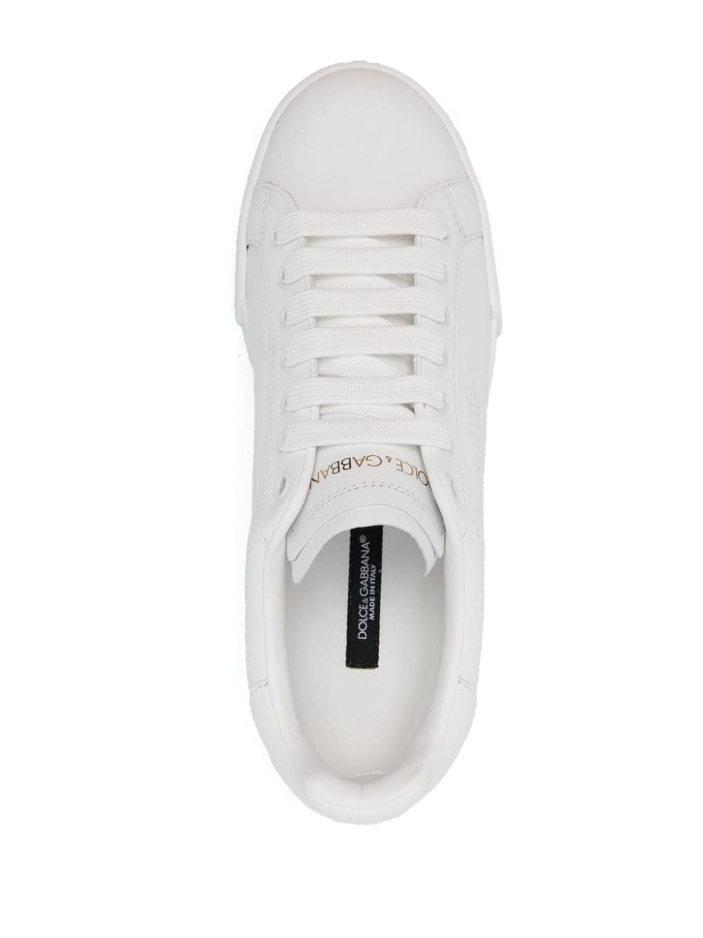 Portofino perforated-logo leather sneakers - 4