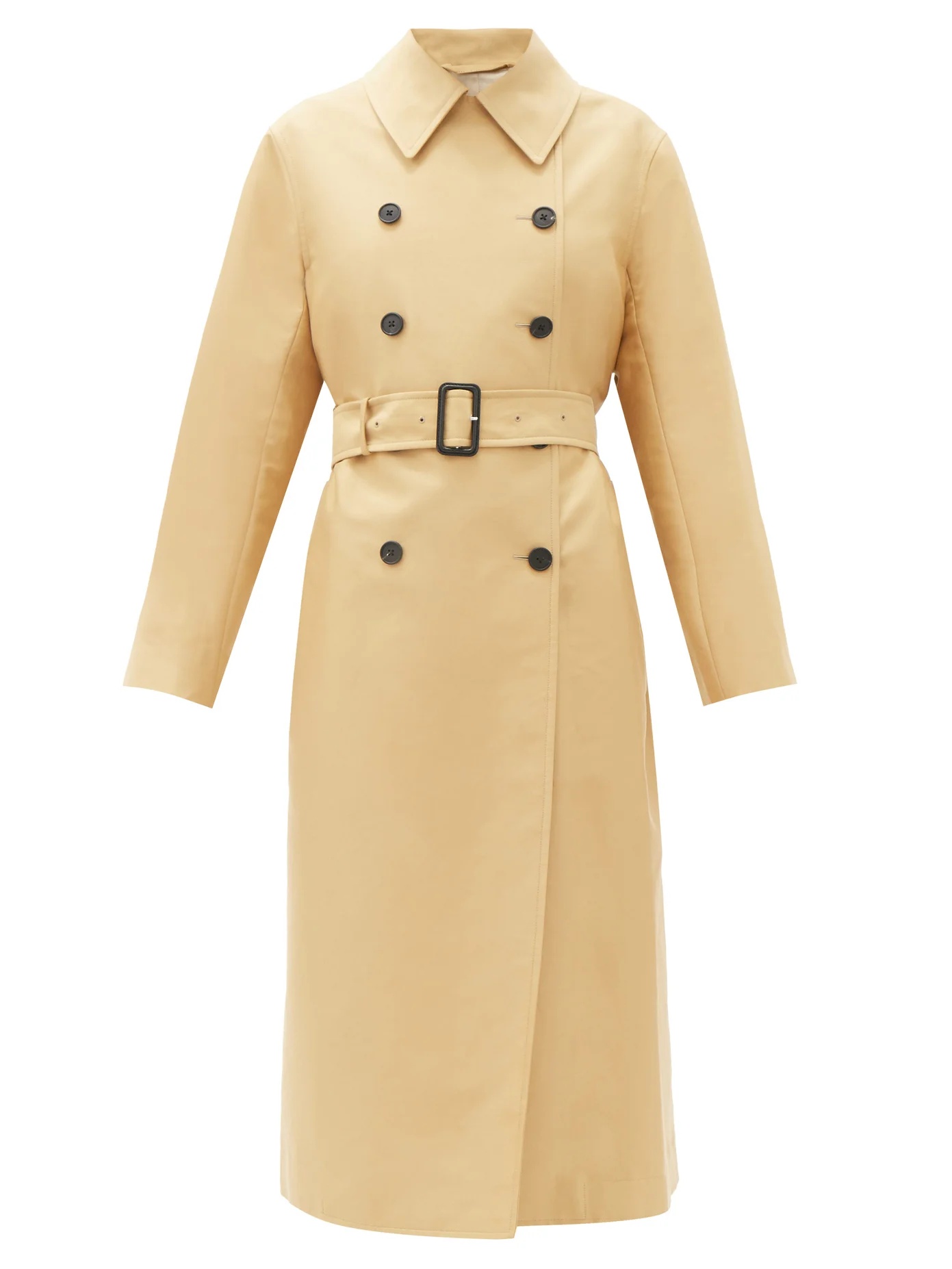 Philpa double-breasted cotton-blend trench coat - 1