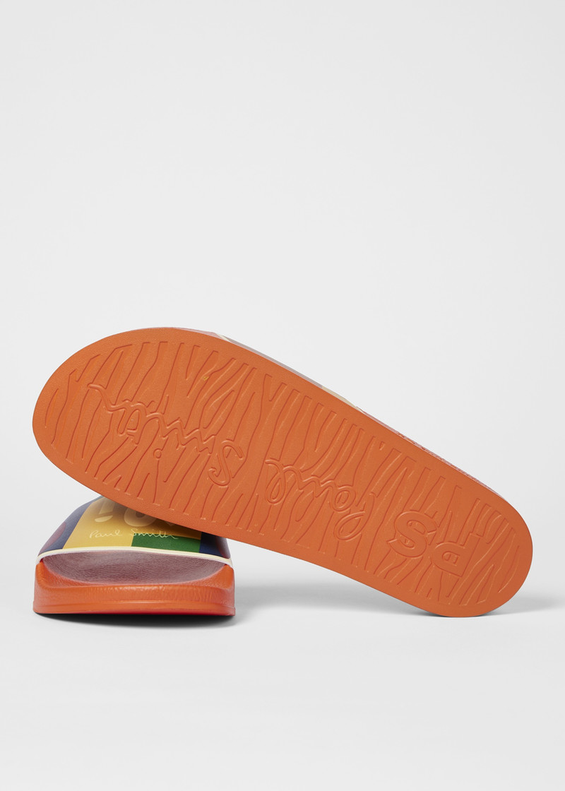 Paul Smith Multicolour 'Zed' Colourblock Slides outlook