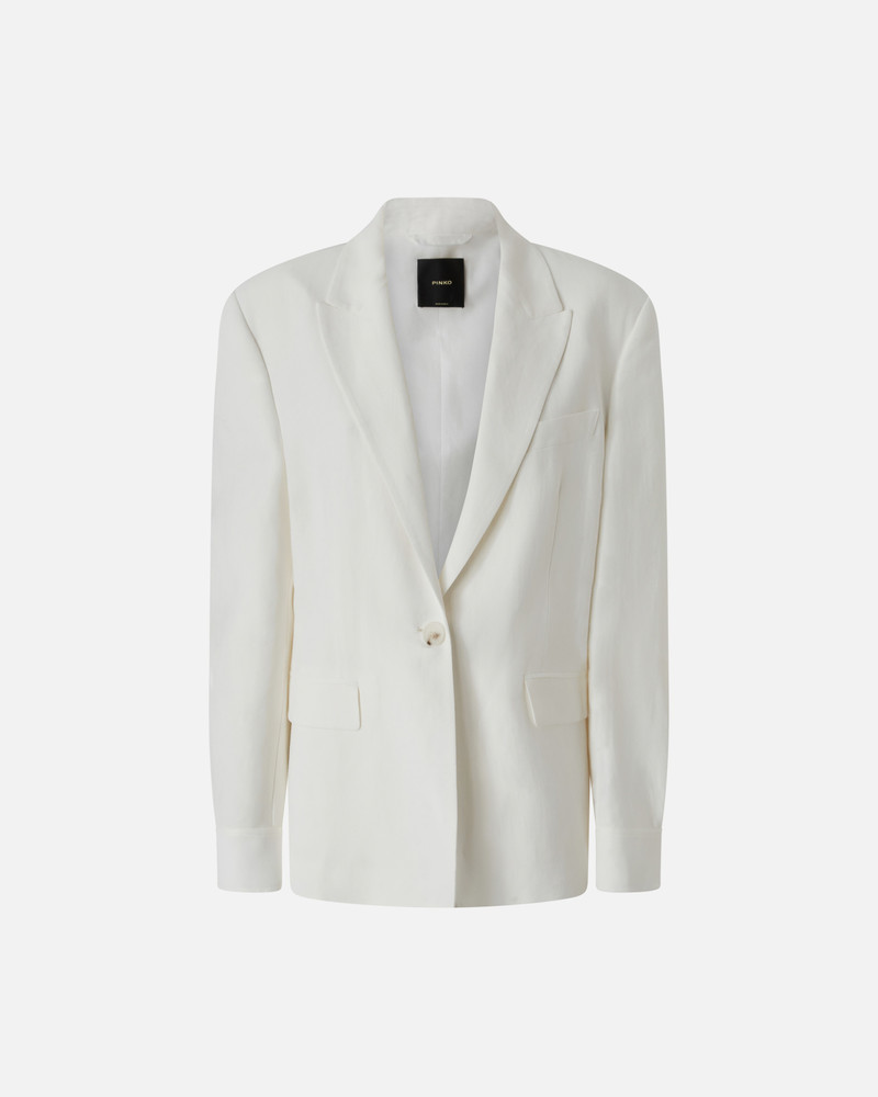 SINGLE-BREASTED BLAZER WITH BACK STRAP 1