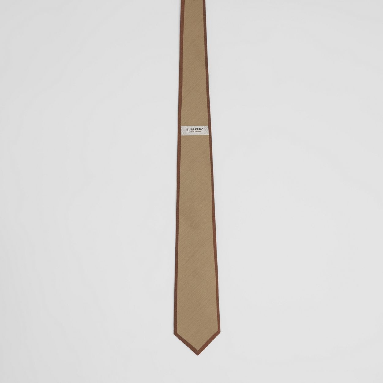 Classic Cut Logo Detail Wool Silk Tie - 4