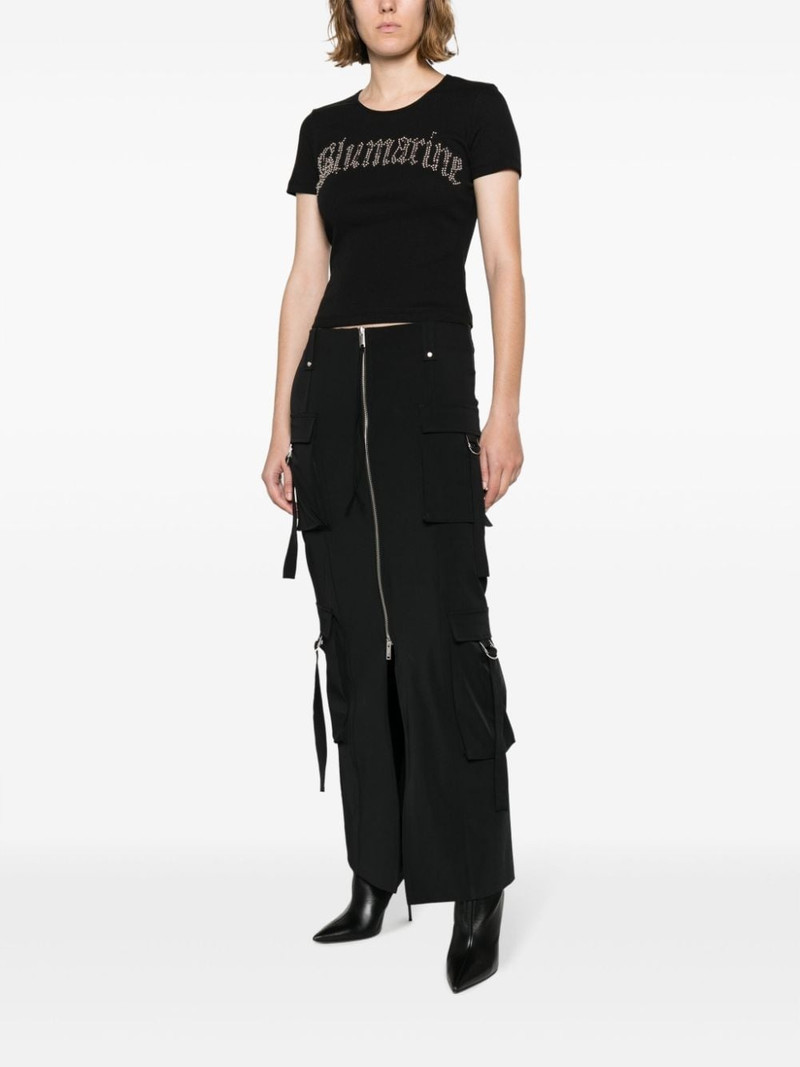 Blumarine zip-fastening maxi skirt outlook