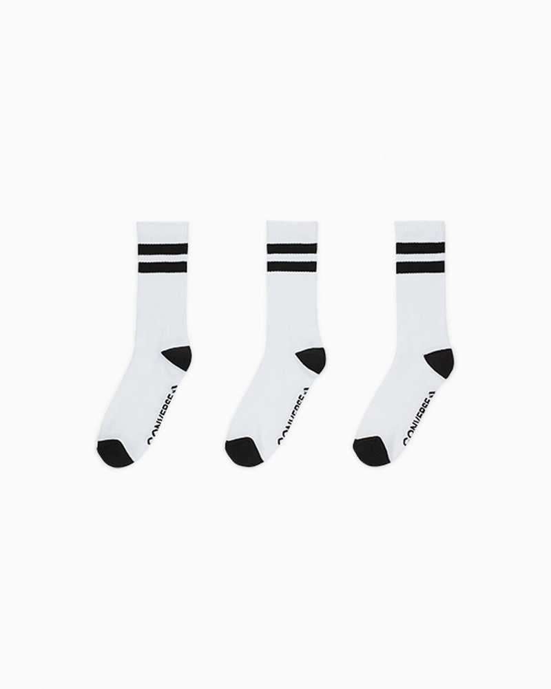 3-Pack Double Stripe Crew Socks 1