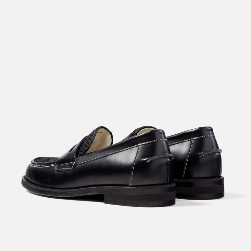 Wilde Black Rattan Penny Loafer - Men's 5