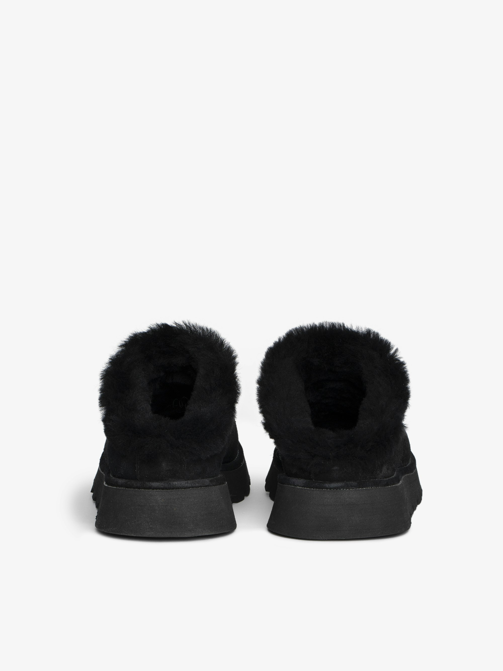 Teddy Shearling Mules - 4
