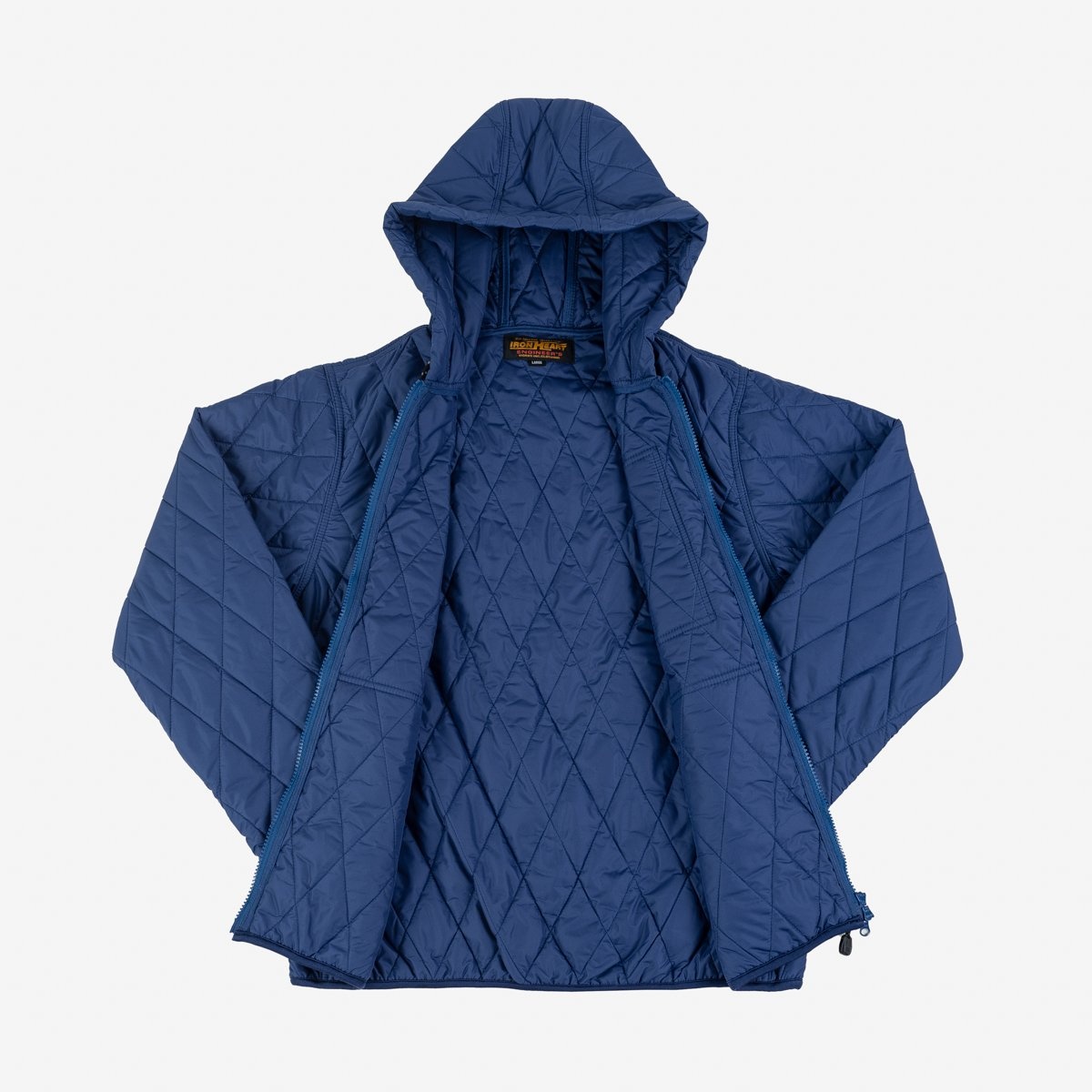 IHJ-100-BLU Quilted Light Parka - Blue - 5