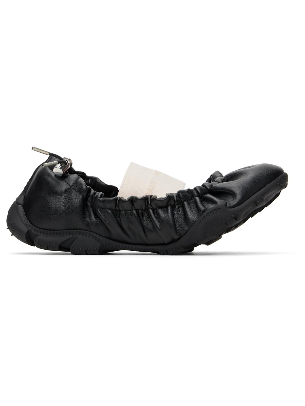 Black Rei Beyond Leather Ballerina Flats - 1
