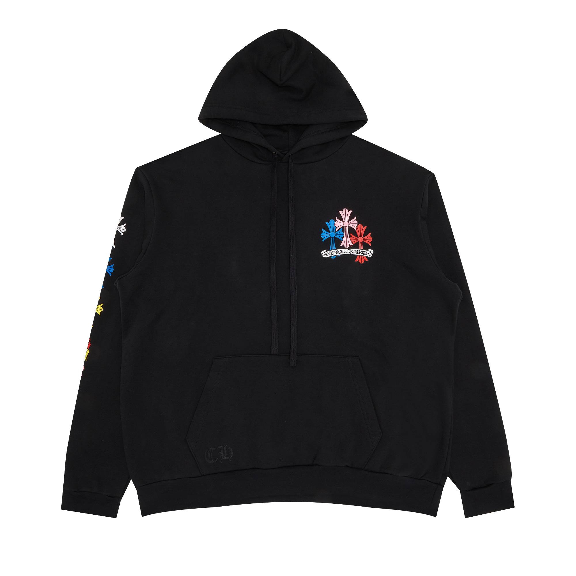 Chrome Hearts Chrome Hearts Cross Hoodie 'Black/Multicolor