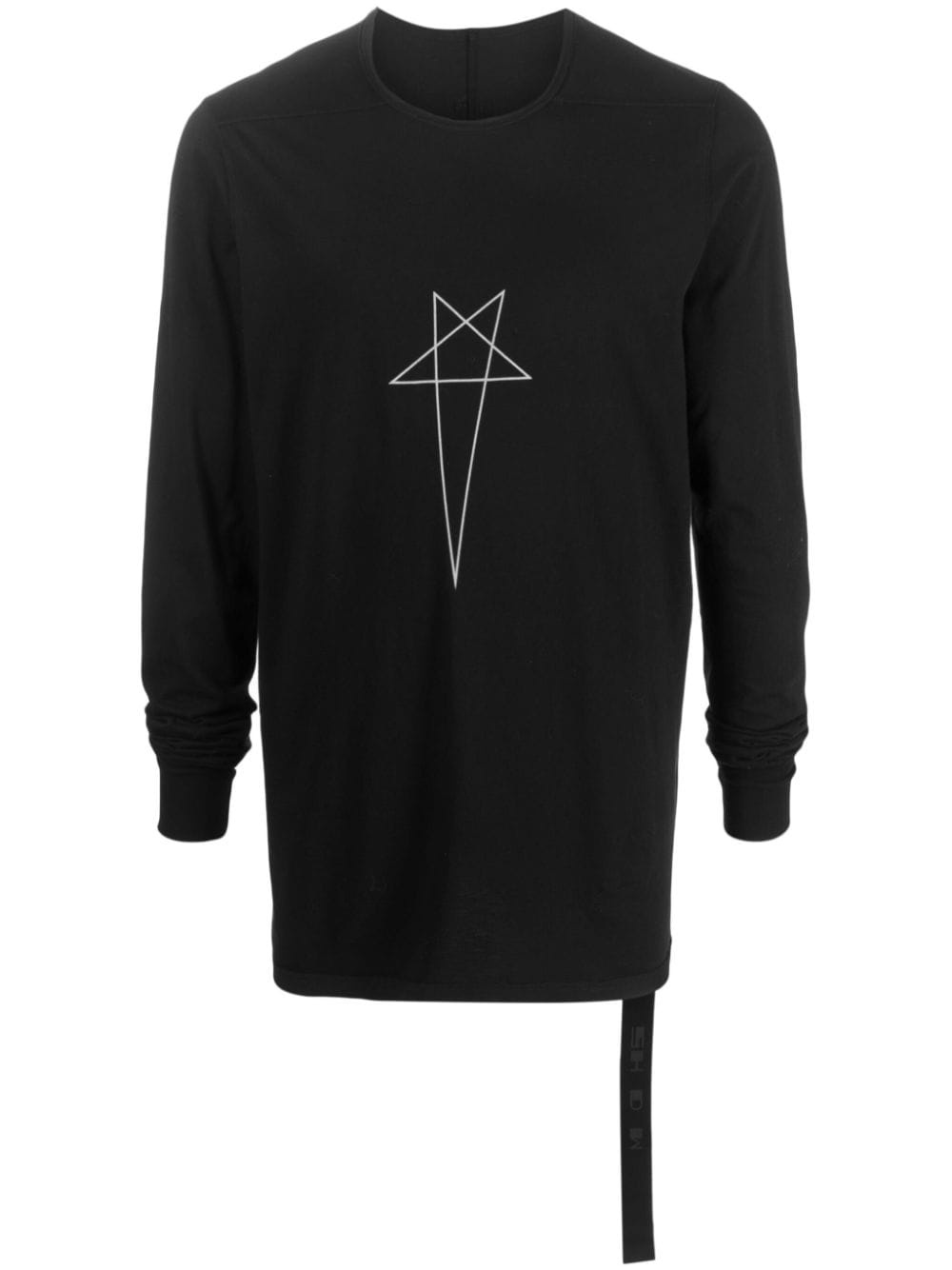 Pentagram logo-print cotton T-shirt - 1