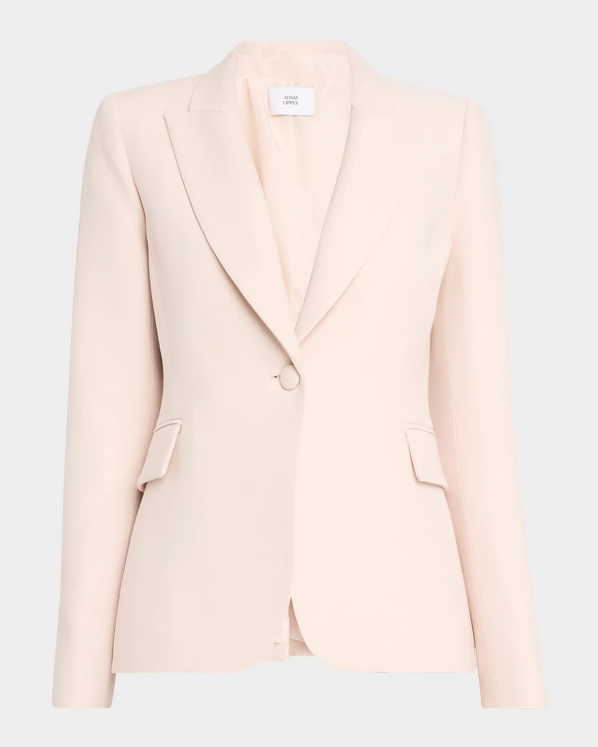 Logan One-Button Wool Silk Jacket - 1