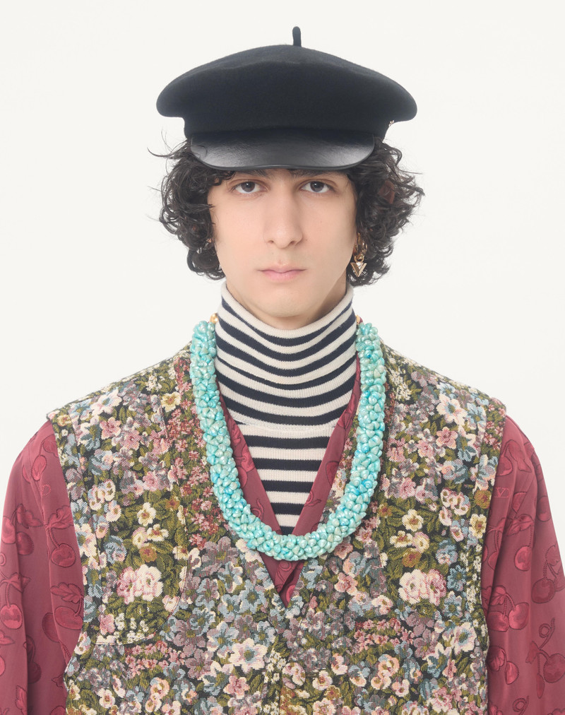VALENTINO GOBELIN VEST WITH APRÈS L'HIVER JACQUARD PATTERN 4