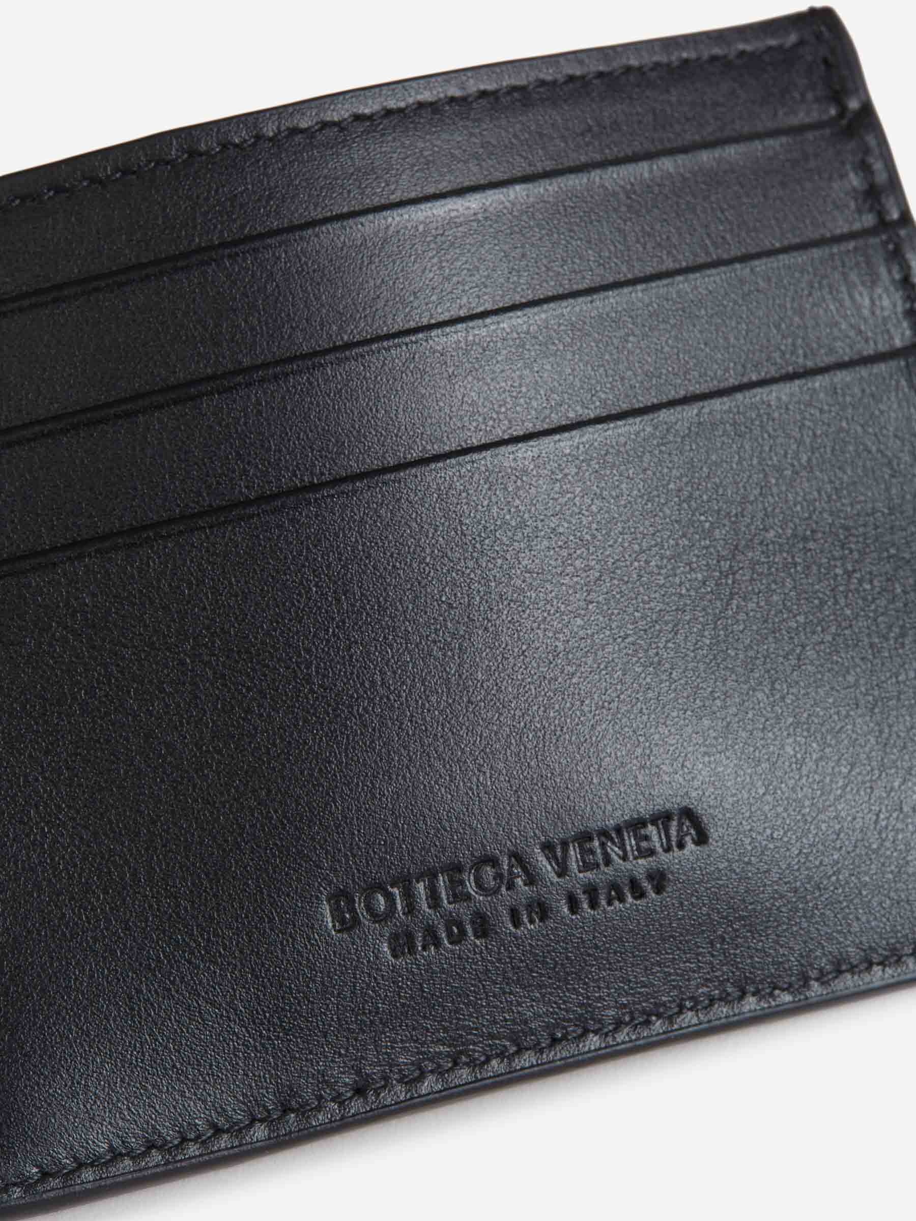 INTRECCIATO LEATHER CARD HOLDER - 5