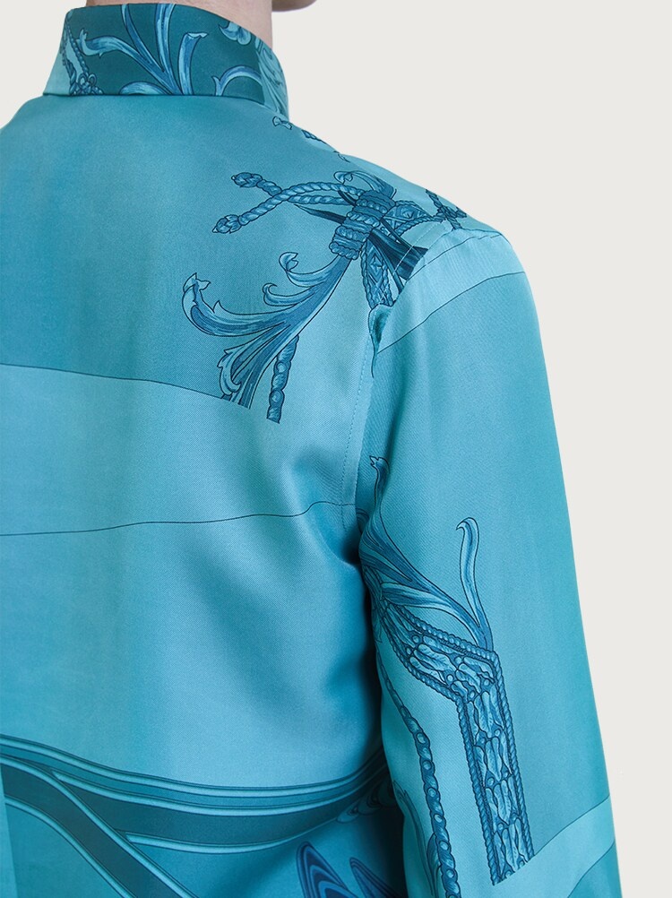 HERITAGE PRINT SILK SHIRT - 7