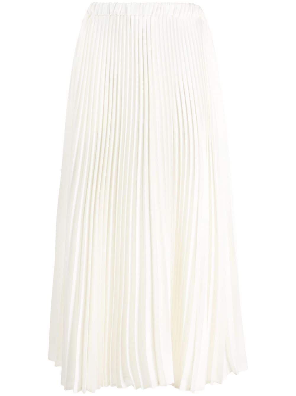 pleated mid-length skirt - 1