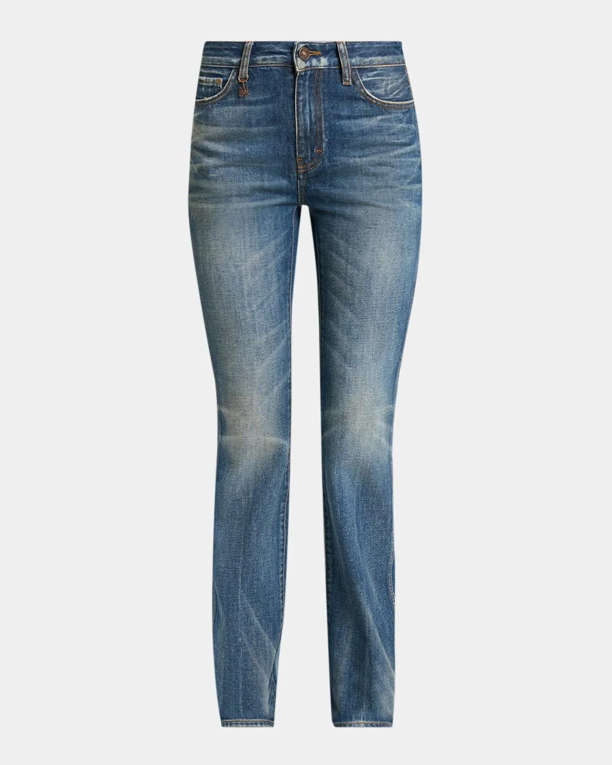 Whiskered Tapered Jeans - 1