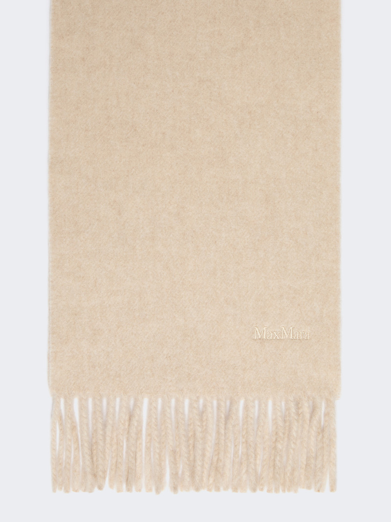 SCILLI Embroidered wool scarf 1