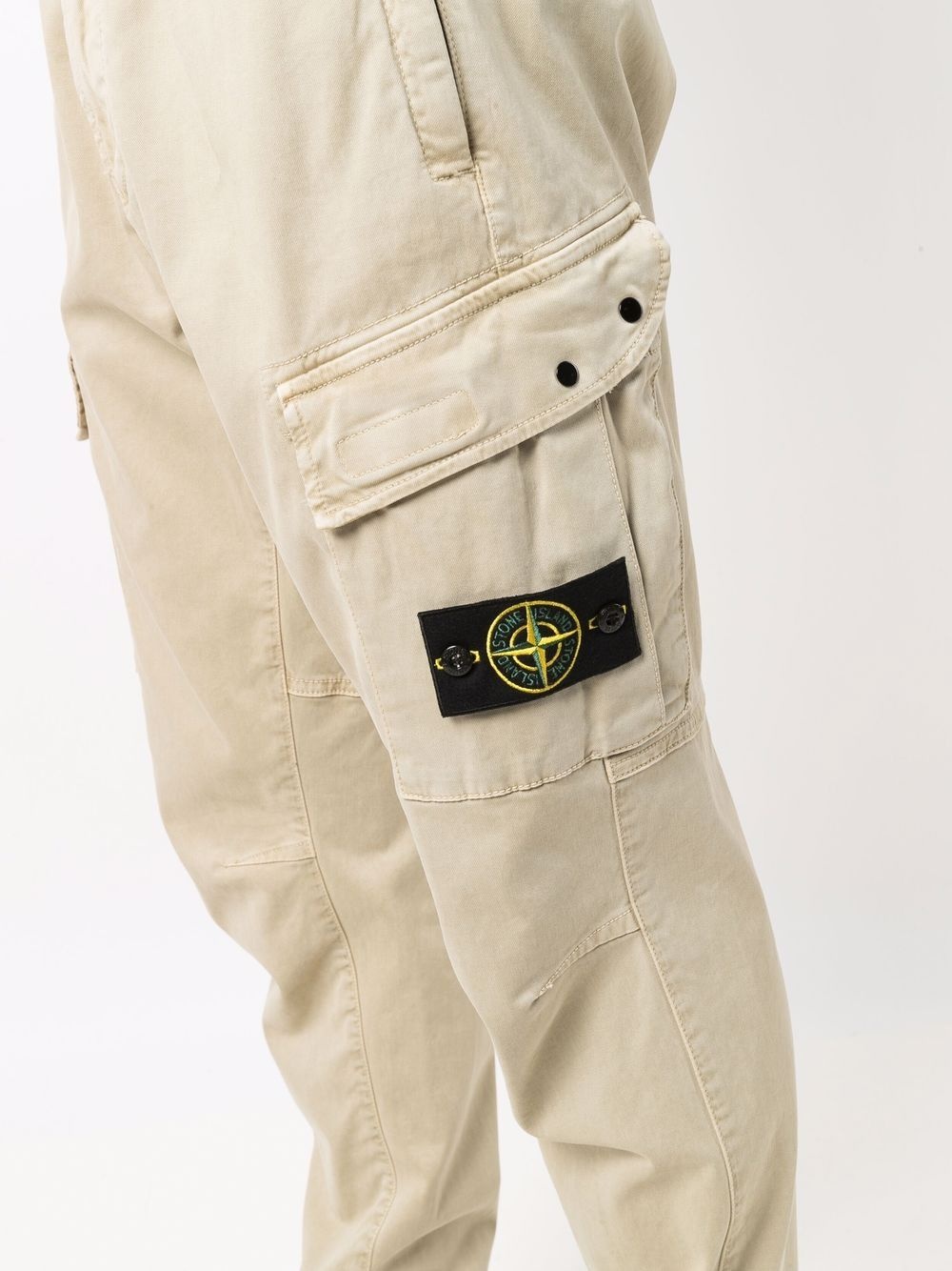 compass badge cargo trousers - 5