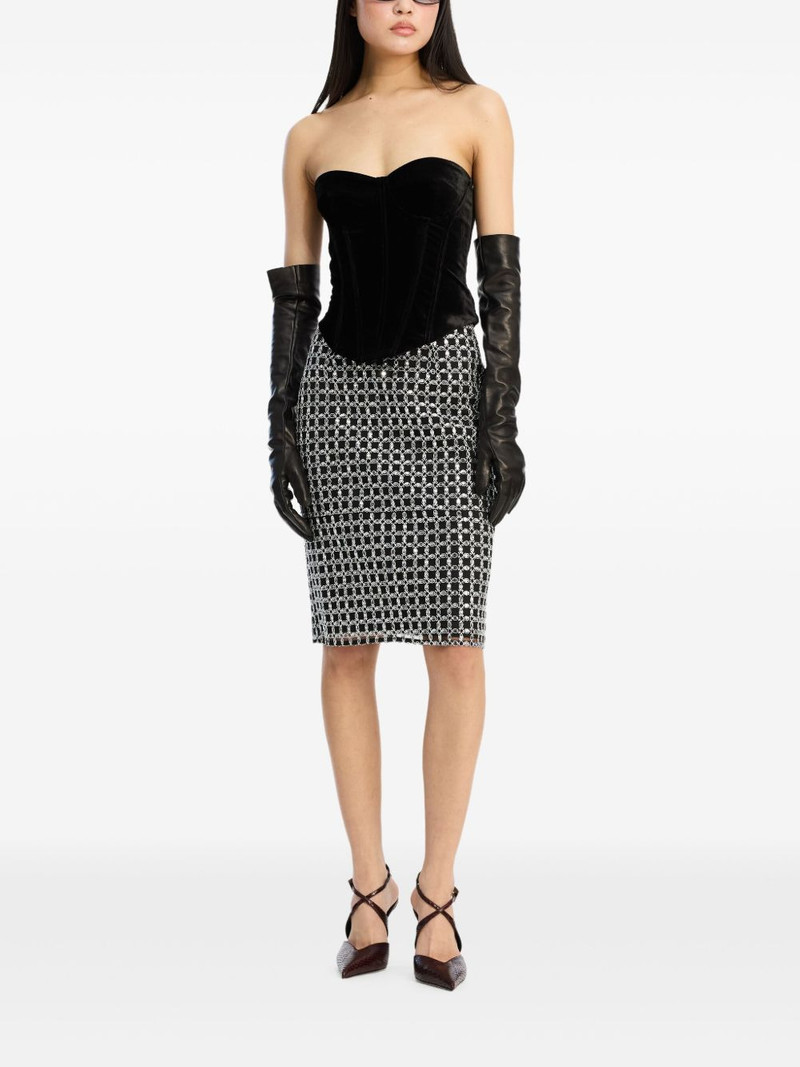 ROTATE velvet bustier top outlook