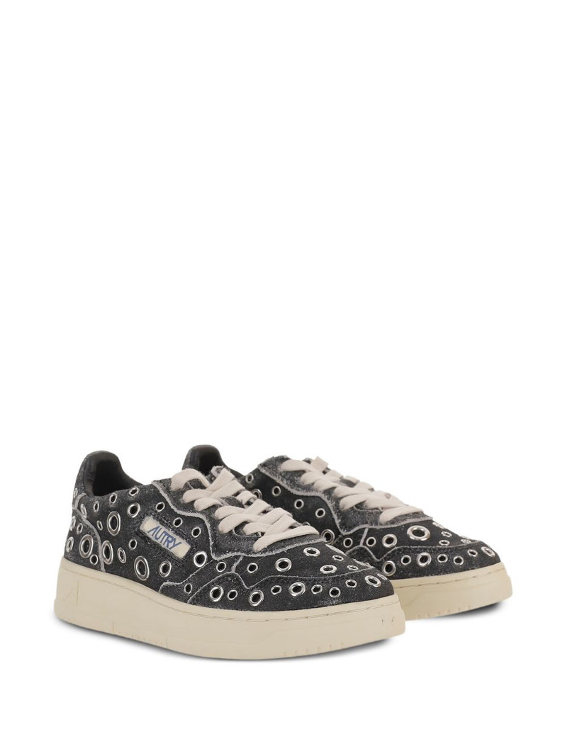 AUTRY Medalist Low eyelet-embellished sneakers outlook
