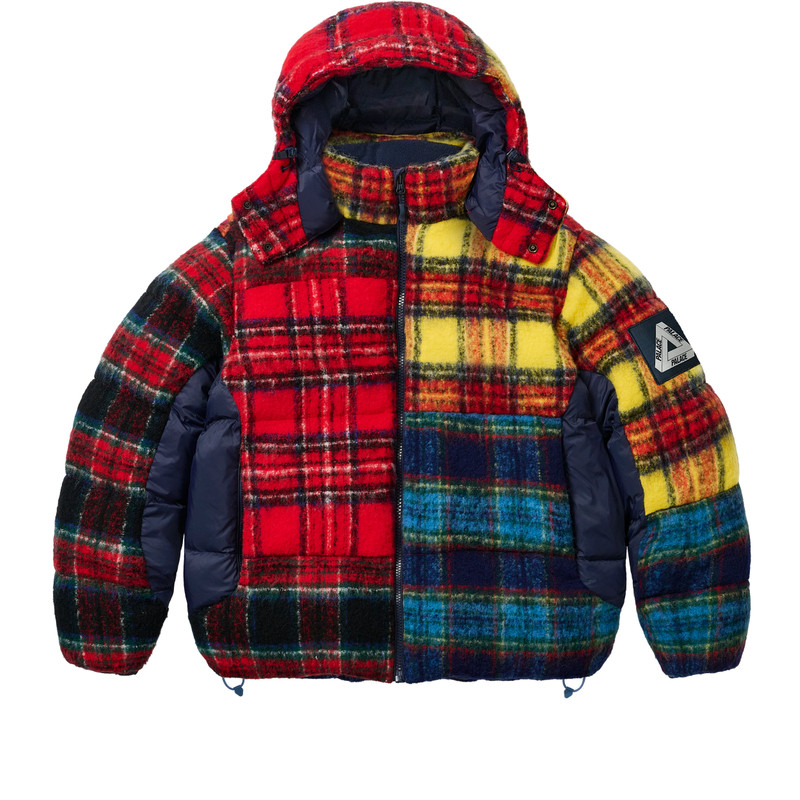 PALACE MOHAIR WOOL PUFFA JACKET PATCHWORK outlook