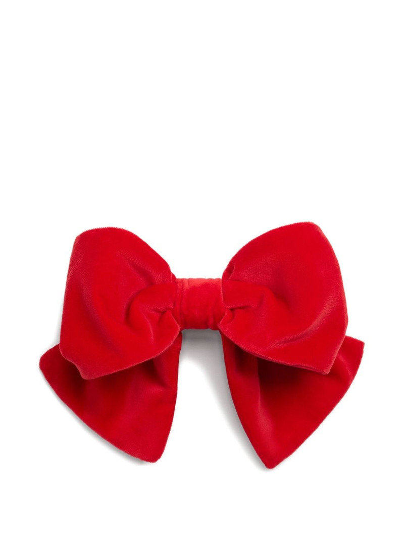 velvet bow hair clip 1