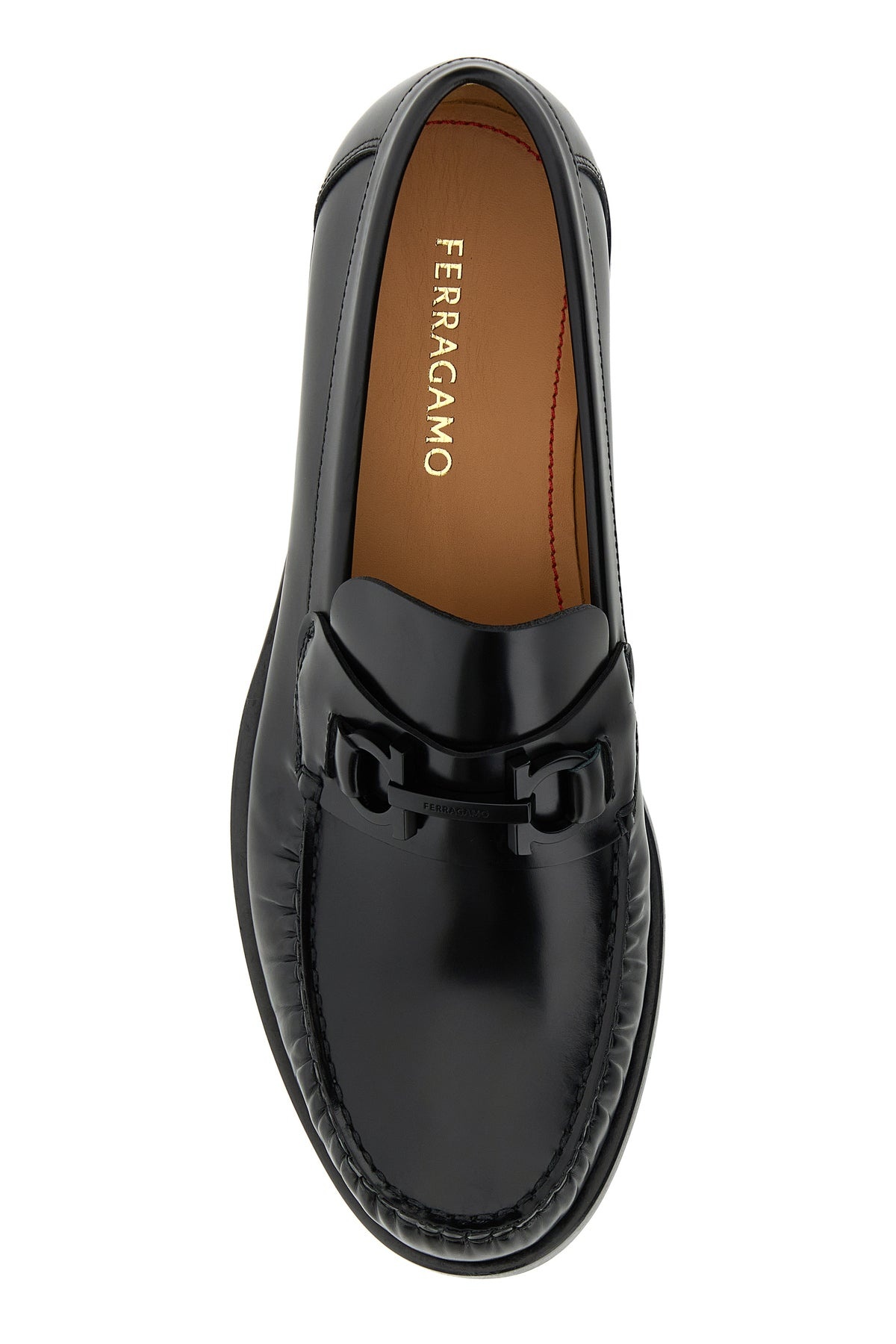 Black leather Fort loafers - 4