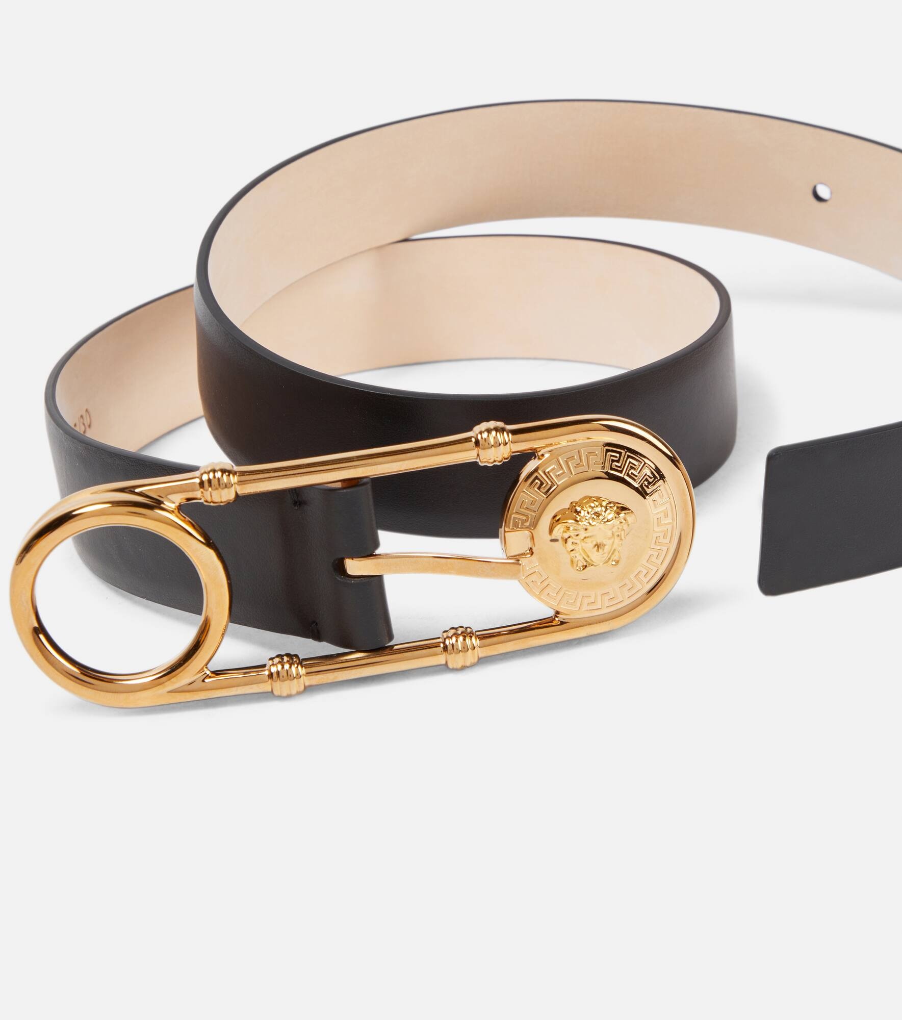 Safety Pin leather belt - 3