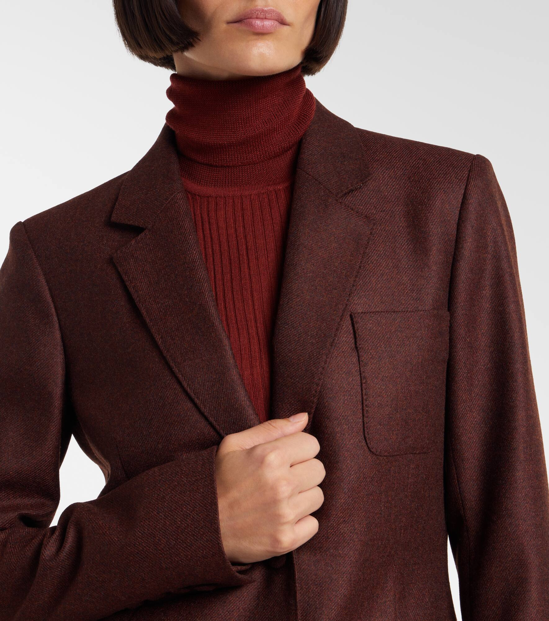 Louisa wool-blend blazer - 4