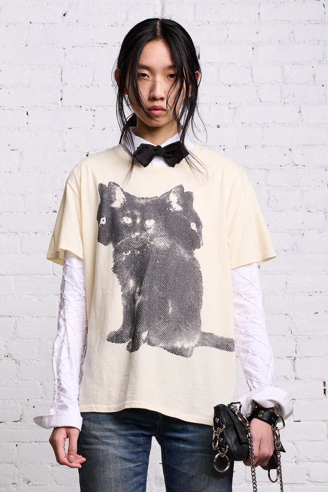 TRIPLE CAT BOY T - ECRU - 4