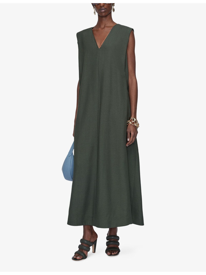 JOSEPH Vssad V-Neck Woven Maxi Dress outlook