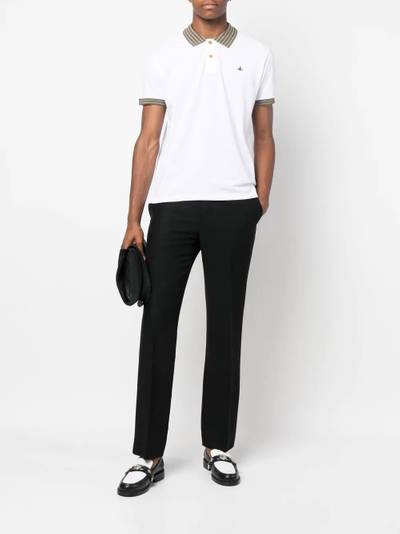 Vivienne Westwood logo embroidered polo shirt outlook