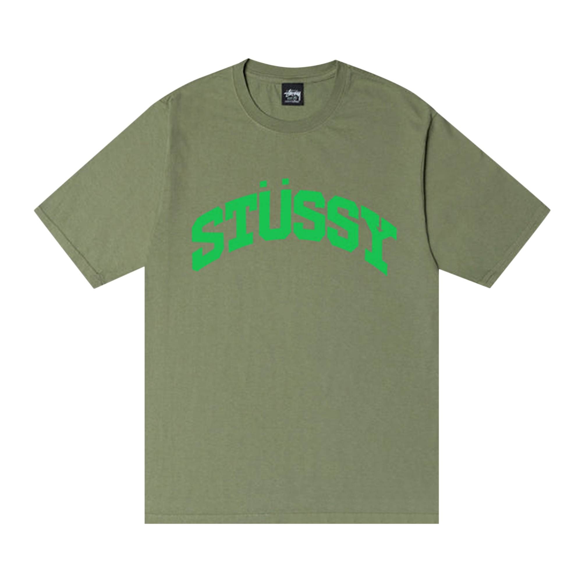 Stussy Block Sport Pigment Dyed Tee 'Artichoke' - 1