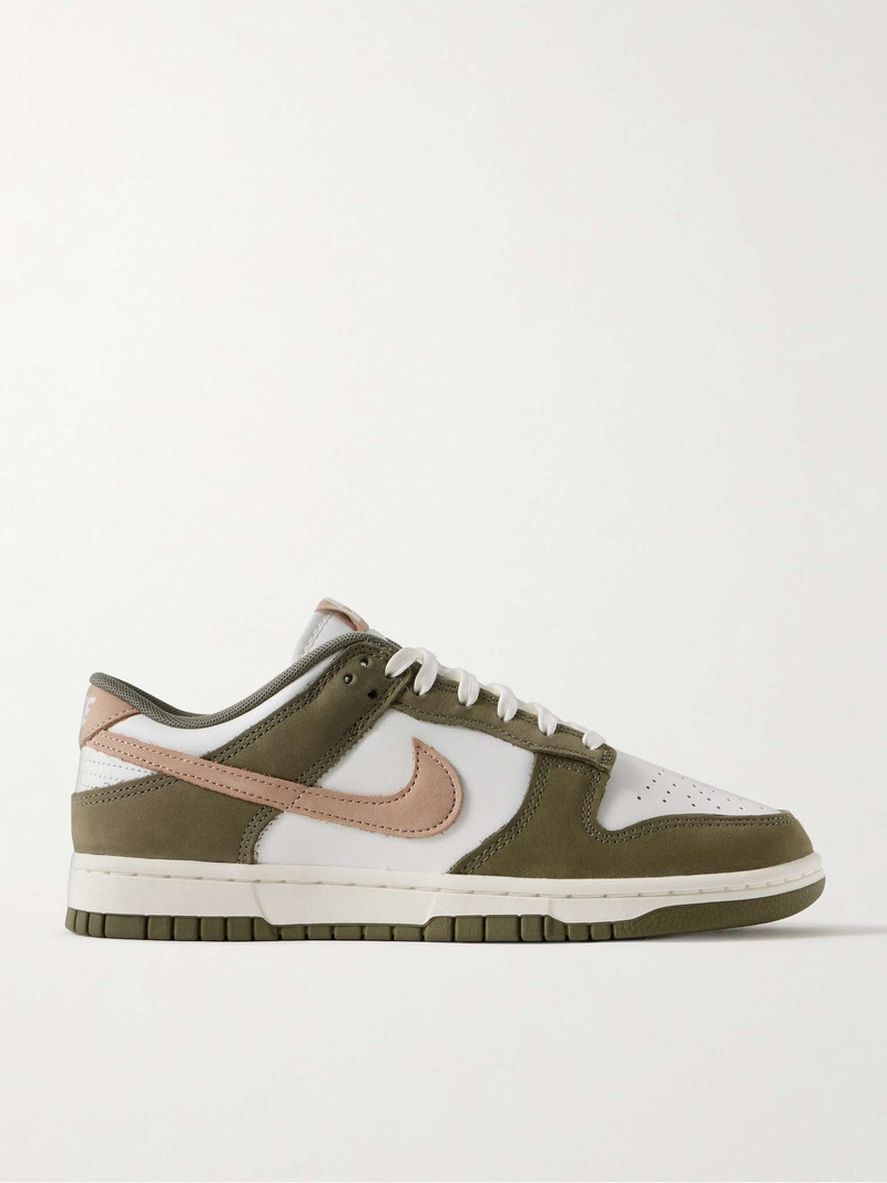 Dunk Low PRM Suede and Leather Sneakers - 1