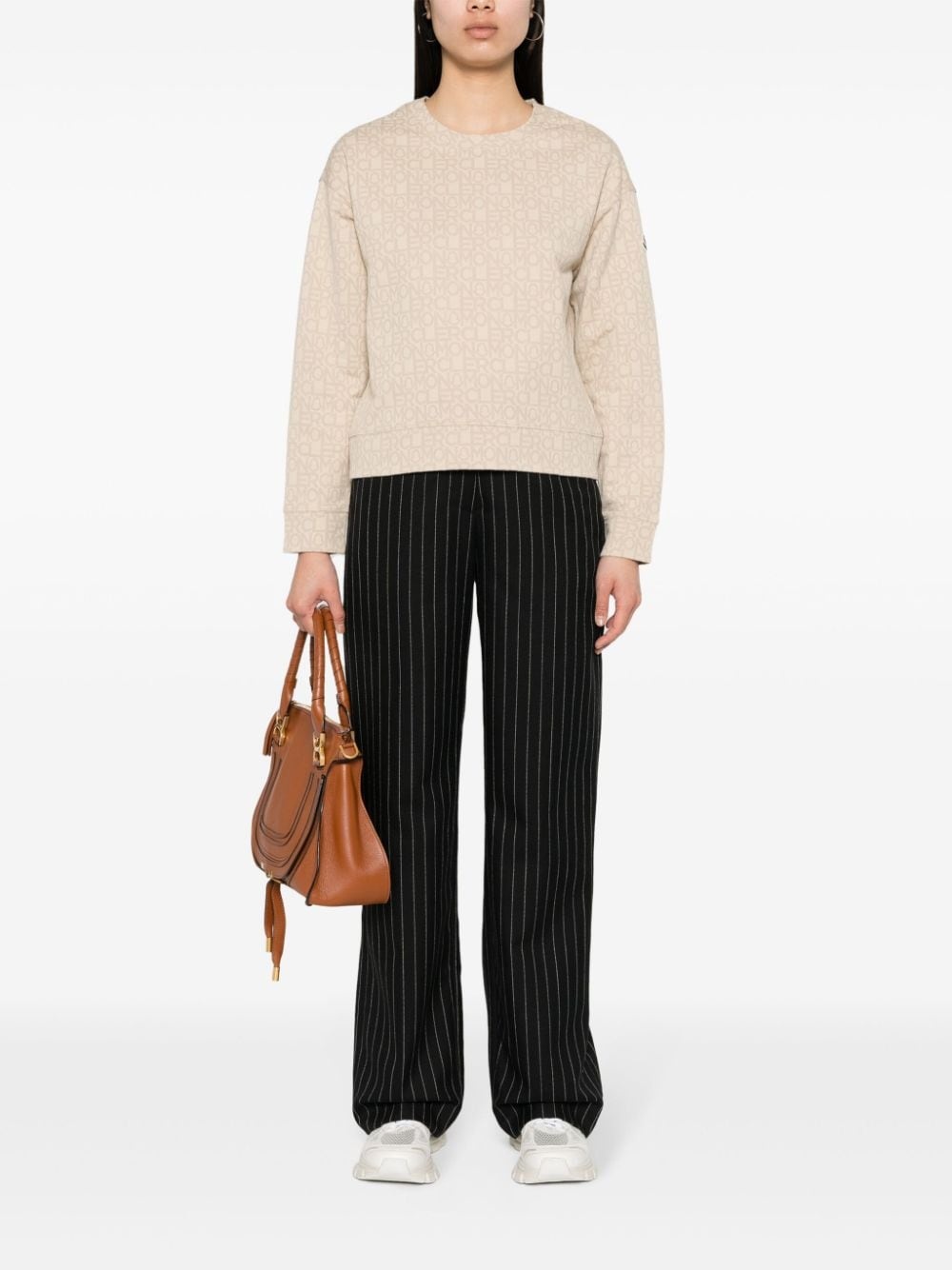 monogram-jacquard sweatshirt - 2