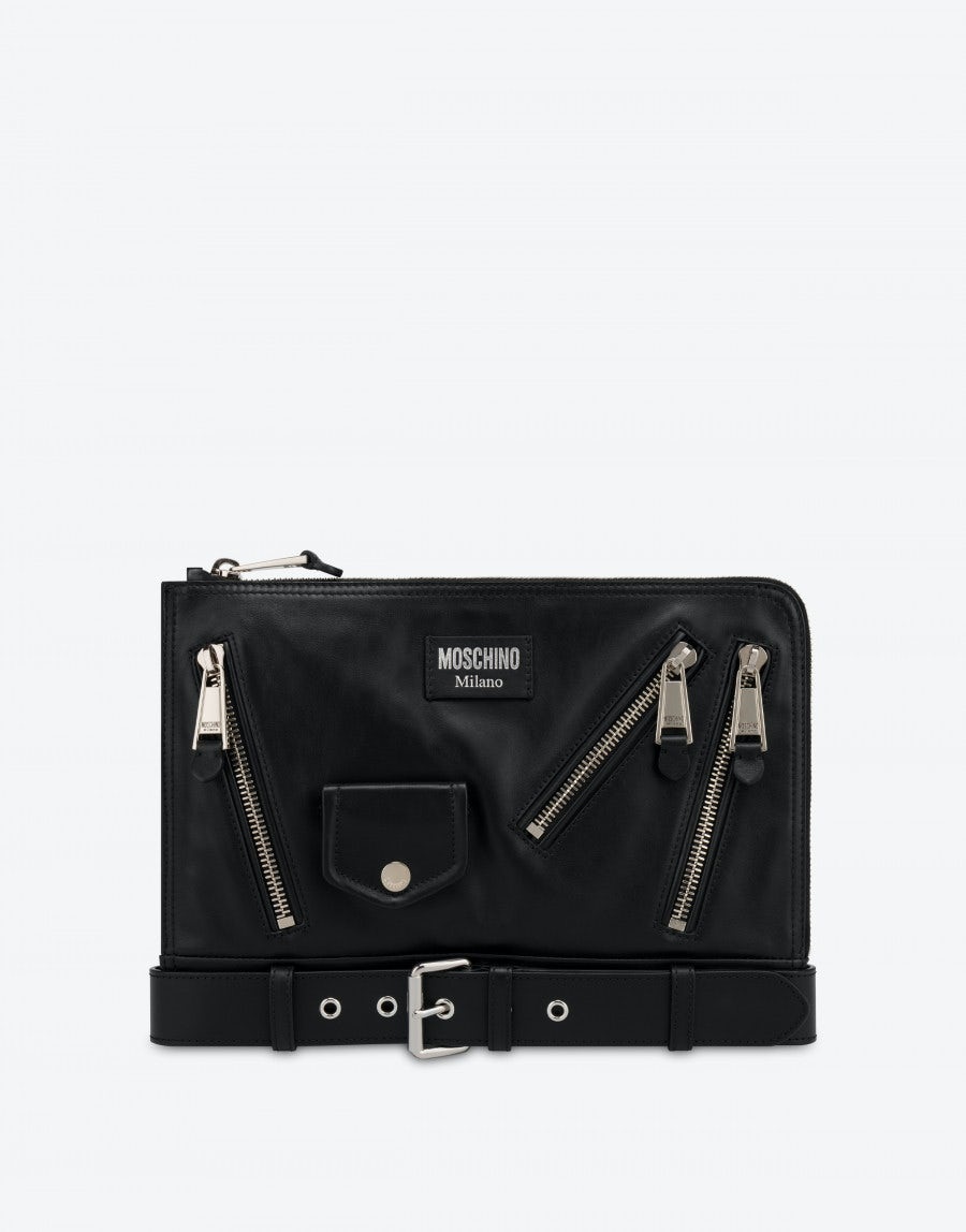 BIKER CALFSKIN CLUTCH - 1