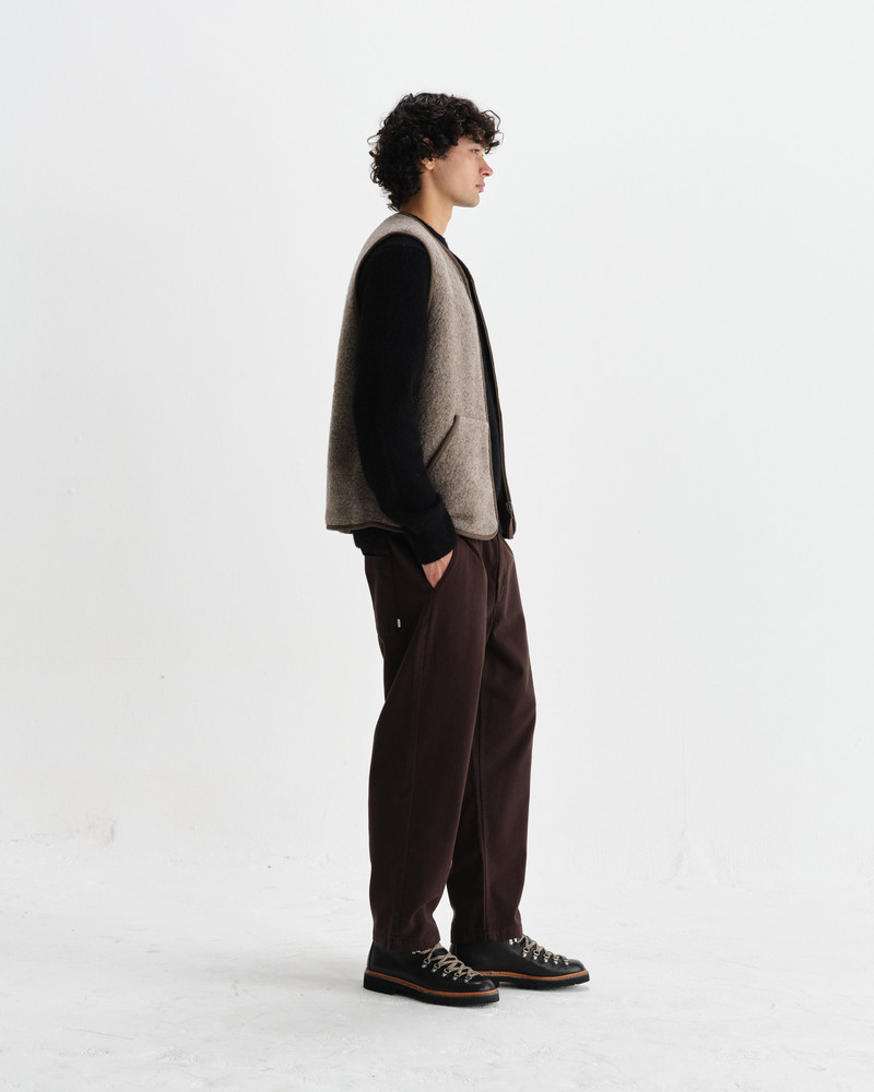 Paragon - Natural Reversible Nylon And Wool Gilet 7