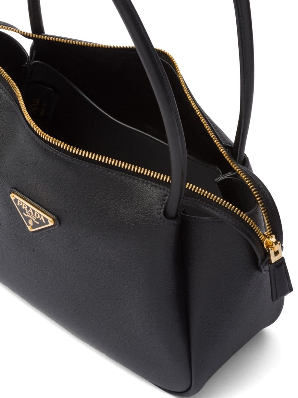 medium triangle-logo shoulder bag - 6