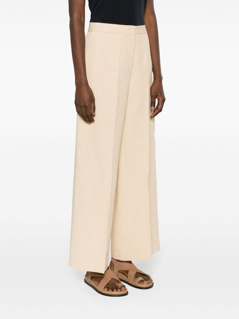 high-waist linen blend trousers 3