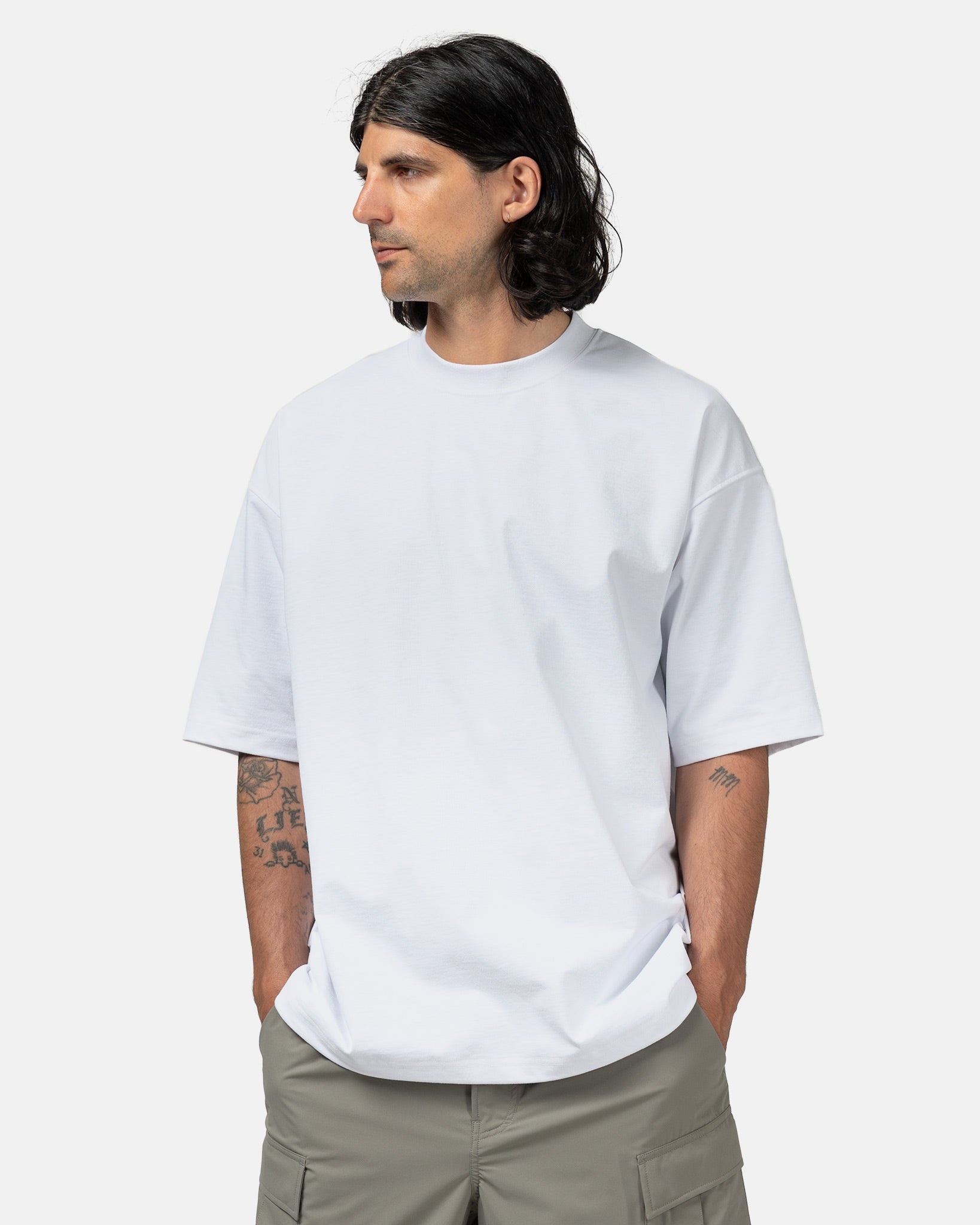 Tech Drawstring S/S Tee White - 4