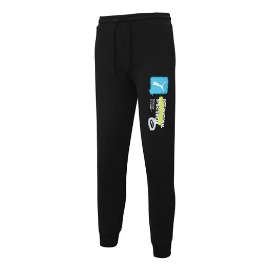 PUMA Logo International Sportswear Pants 'Black' 536306-01 - 1